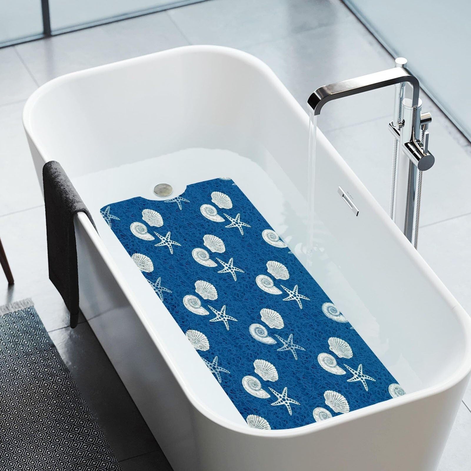 Rutschfeste Duschmatte Weich & Komfortabel Antirutschmatte für Badewanne,