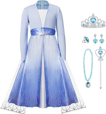 Costume Principessa Bambina – Vestito Rosa E Bianco Con Maniche A Sbuffo, Taglia 10-12 Anni (130-140 Cm)