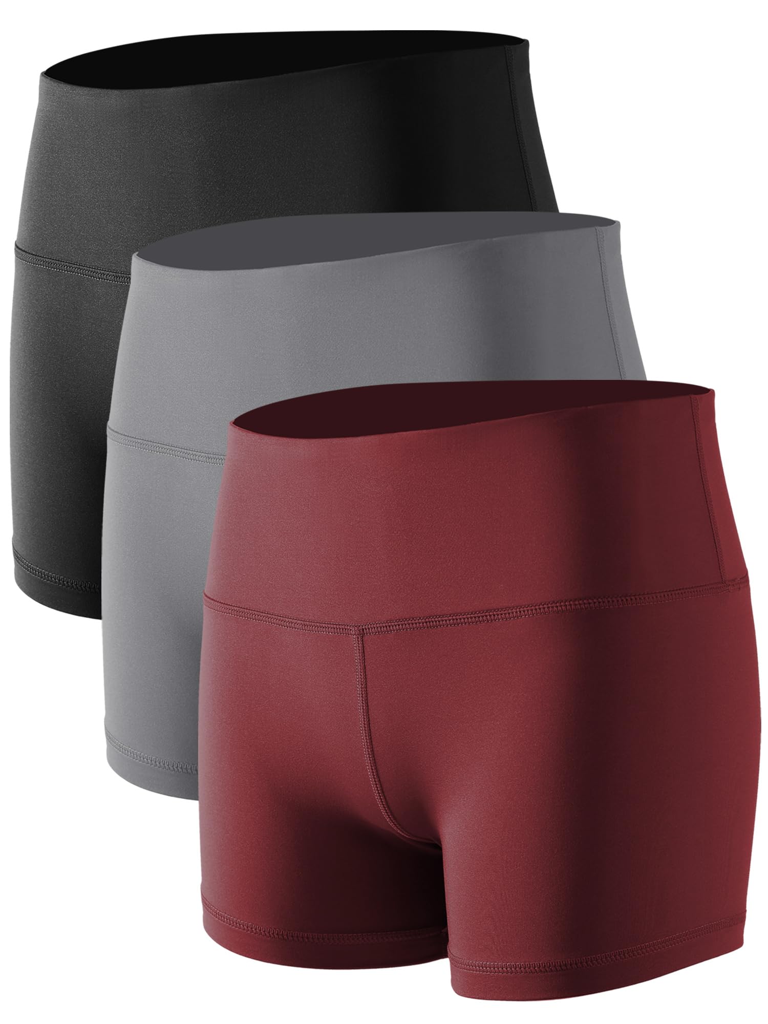 CADMUS Women's High-Waisted Spandex Athletic Shorts for Yoga, Running, Volleyball