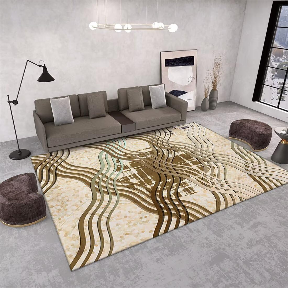 Tapis moderne lavable salon decoration interieure de la maison xxl