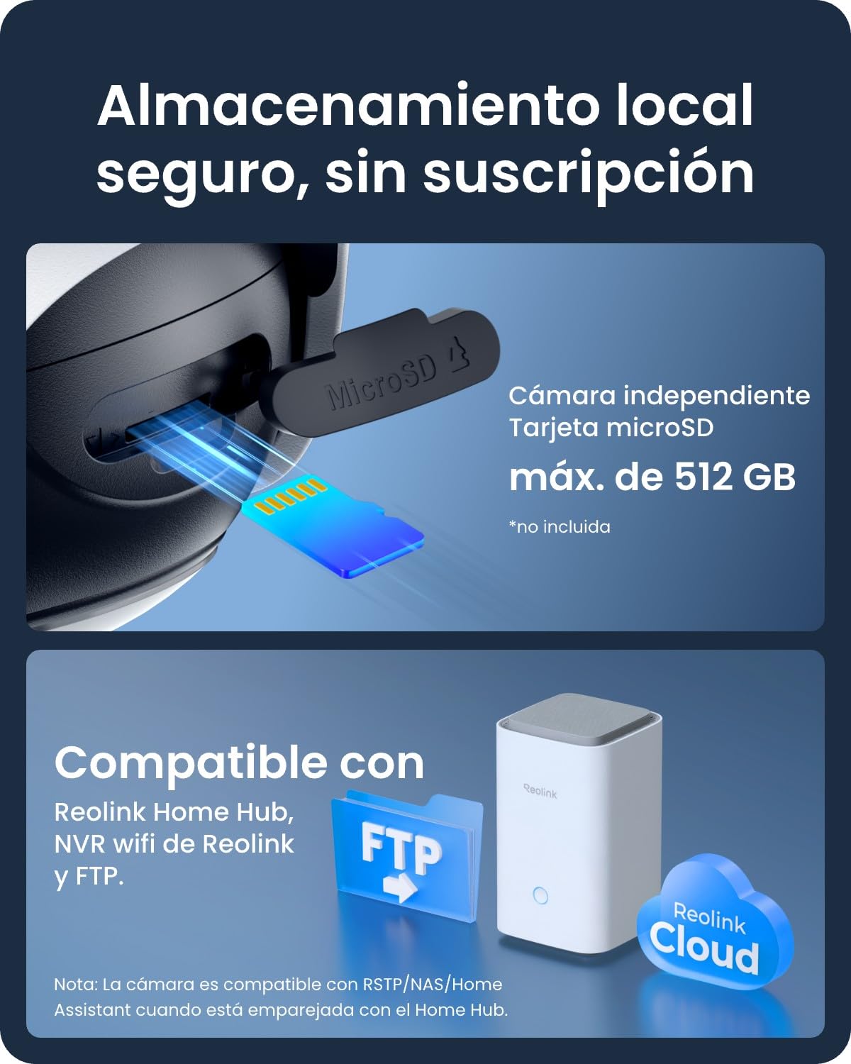 Reolink 4K 360° PT Camara Vigilancia WiFi Exterior Solar, 8MP Cámara con Auto-Seguimiento, Wi-Fi 6 de 2,4/5 GHz, Detección Inteligente, Visión Nocturna en Color, Argus PT Ultra + Panel Solar de 3W