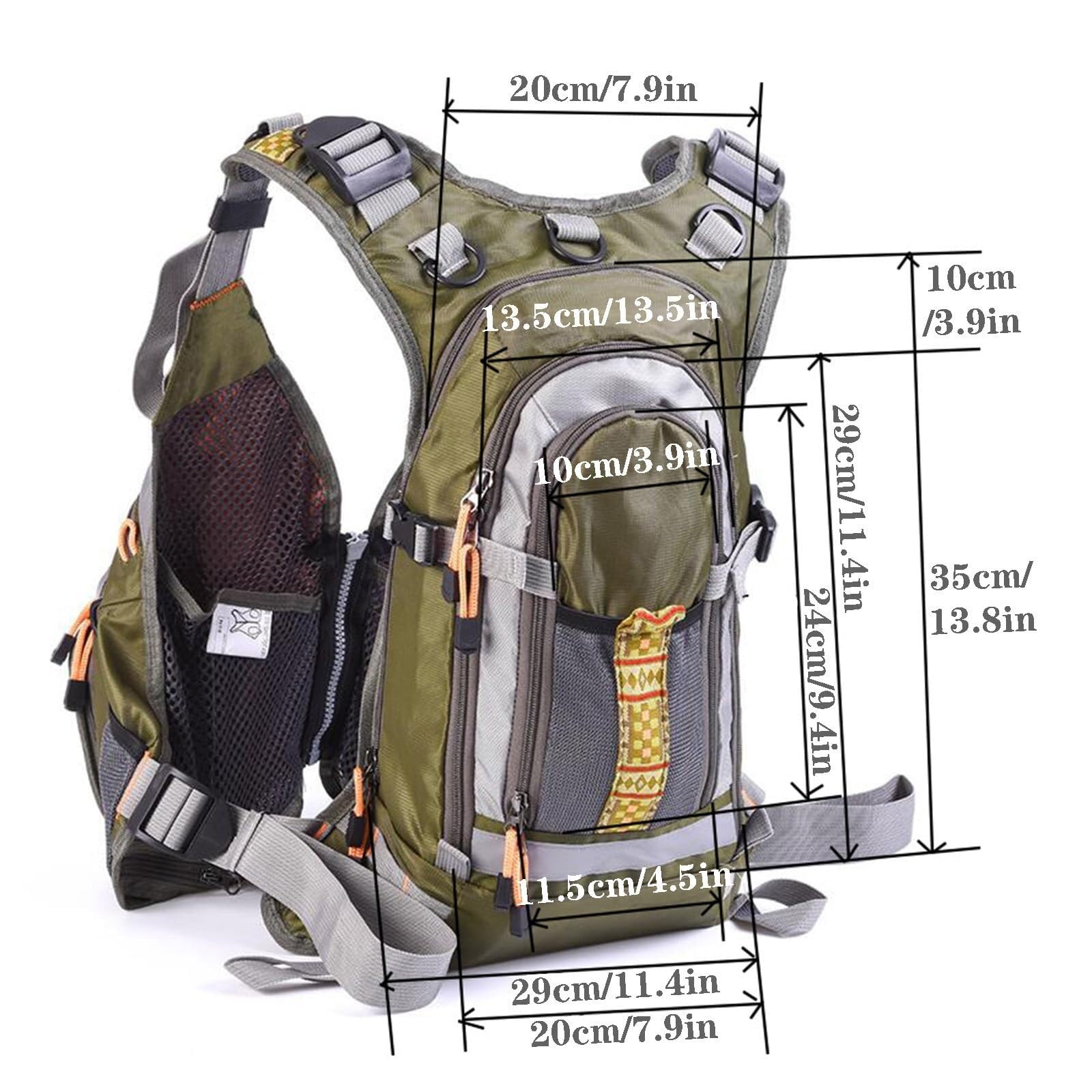 Unisex Hohe Auftriebskraft Tragbar Schwimnweste 3 in 1 Umwandelbarer Rucksack Abnehmbare EPE Einlage für Seefischen Kajak Bootfahren Wassersport Sicherheit