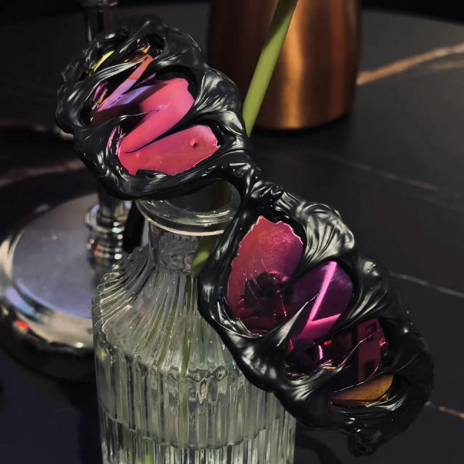 mincl Wrap Around Y2K Sunglasses Men And Women Cool Sunglasses Personalized Street Party sunglasses N45 (purple)