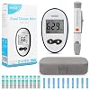Blood Glucose Monitor Kit, 50 Test Strips, 50 Lancets, Auto Coding, 180 Test Memory, Carrying Case, Painless Lancing Device, Blood Sugar Testing for Diabetes, mmolL