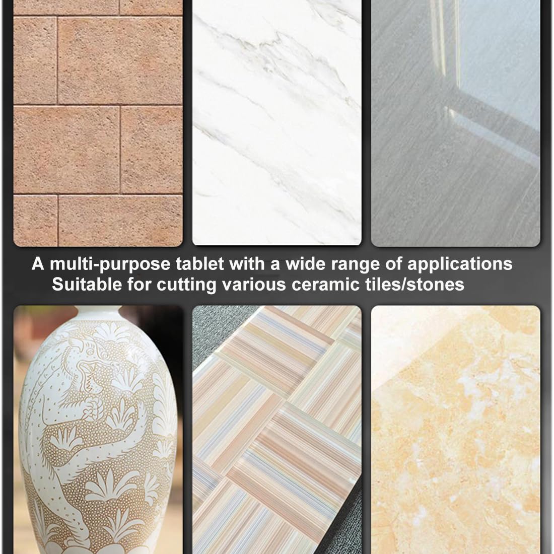 Płyta skalna profesjonalna, tarcza do cięcia płytek ceramicznych 125 mm, do szlifierek kątowych, maszyn do marmuru i maszyn stacjonarnych, 1 sztuka(2 Pieces)