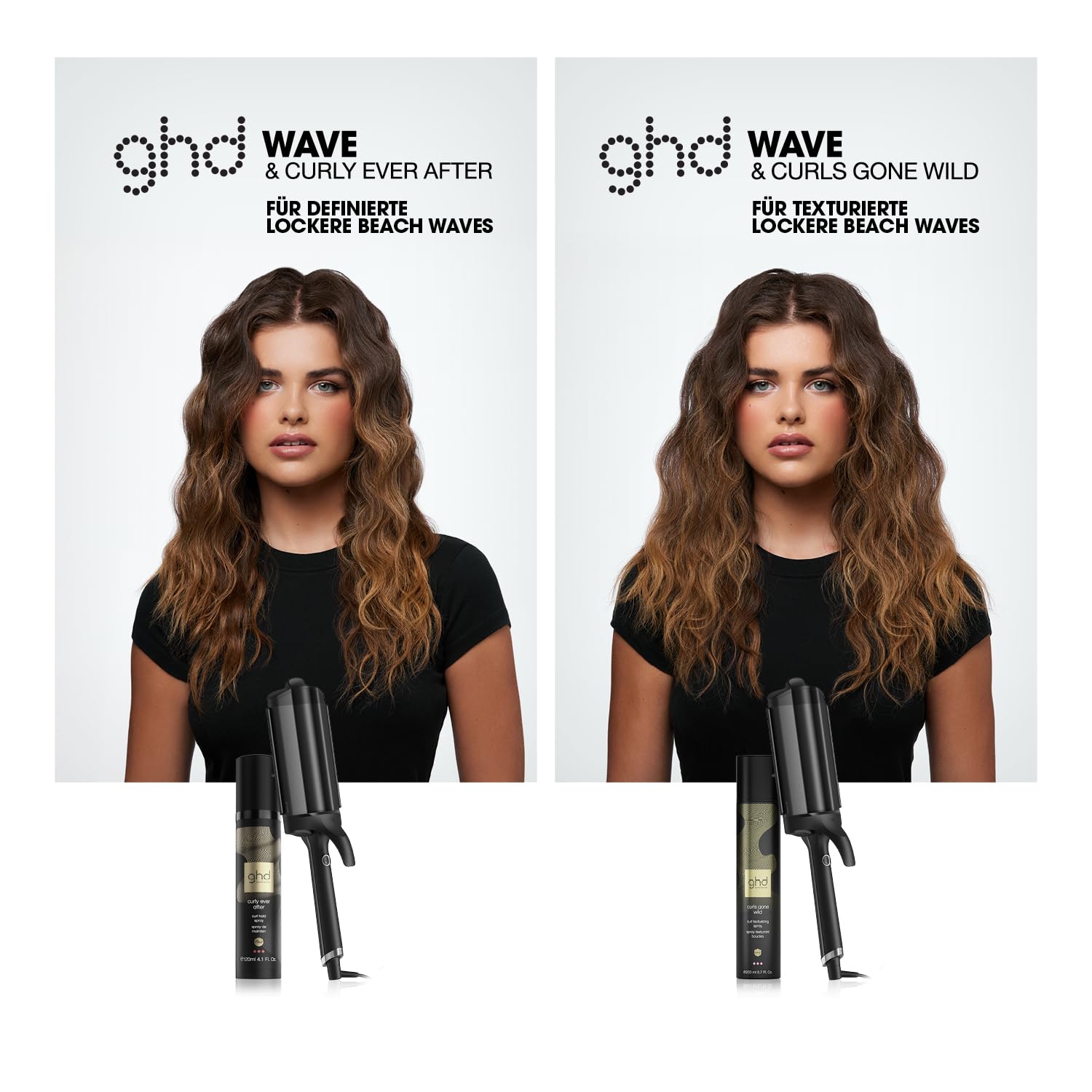 ghd wave triple barrel waver Welleneisen für Haare: 32mm Stäbe für Waves, Beach Waves & große Wellen, Mermaid Hair Waver, Anti Frizz Finish, ohne extreme Hitzeschäden
