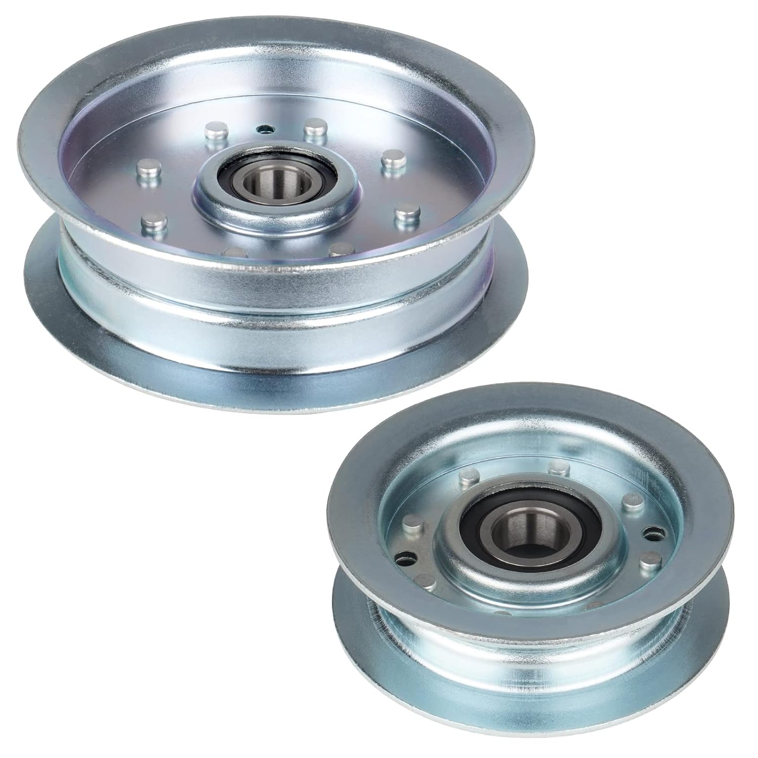 ILONPA GY22172 Idler Pulley for GY20629 GY20067 GY20110 John Deere 102, 105, 115, 125 D105 D110 D140 D150 D155 D160 LA145 LA155 LA165 X140 X165 L2048 L2548 (2 Pack)