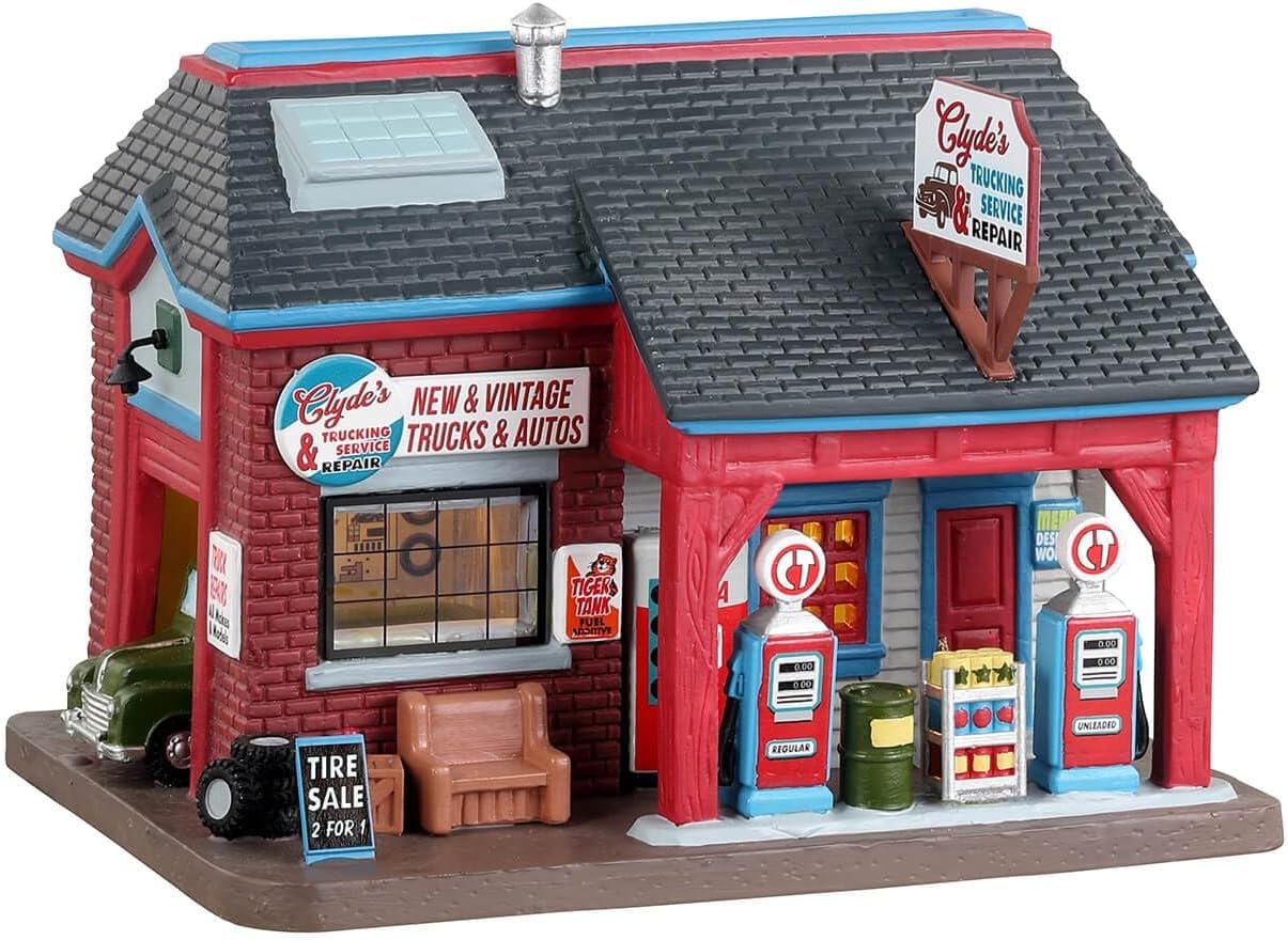 Lemax Village Collection Clyde's Trucking Service & Repair