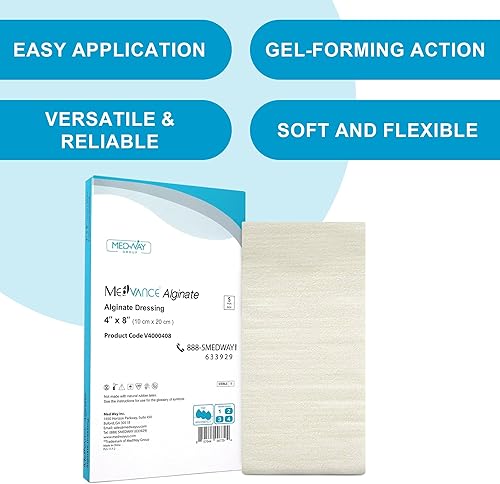 Vista 16 de MedVance TM Alginato – Apósito de alginato de calcio 4.25"x4.25" Caja de 5 apósitos