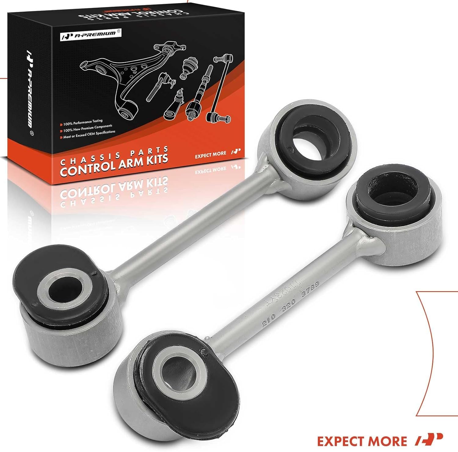 A-Premium 2 x Front Sway Bar Links Stabilizer Bar Links, Compatible with Mercedes-Benz E300 1996-1999, E320 1996-2003, E420 1997-1997, E430 1998-2002, E55 AMG 1999-2002