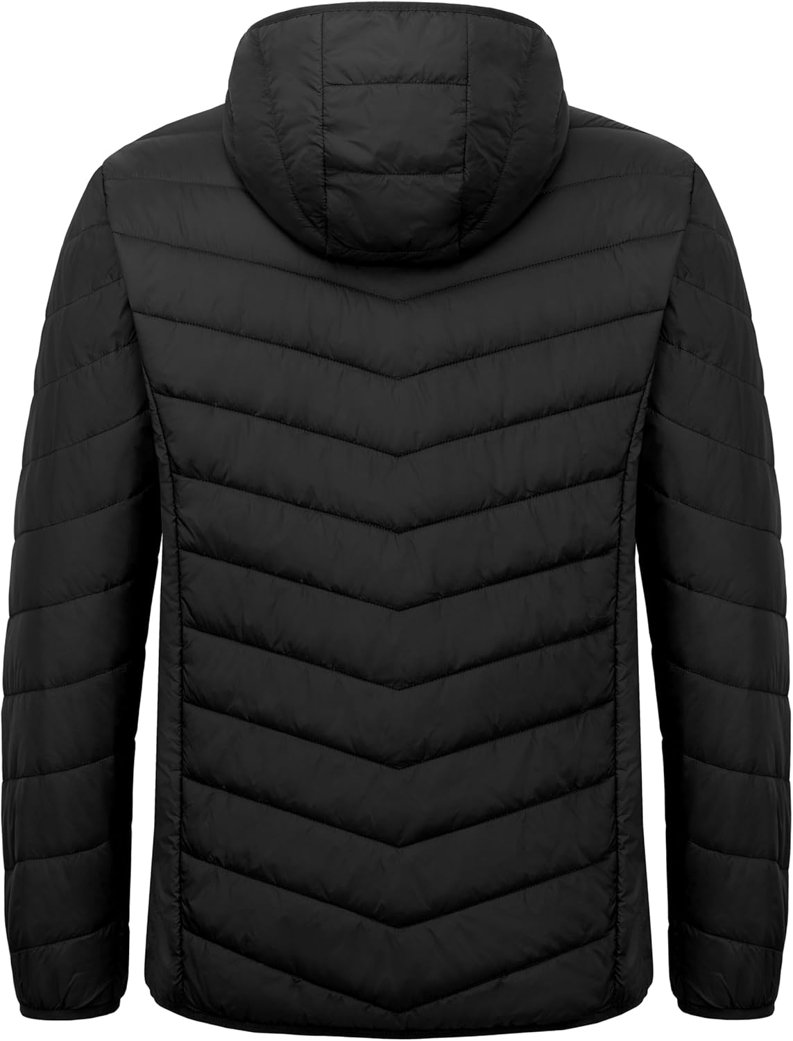 Little Donkey Andy Men's Lightweight Packable Puffer Jacket Hooded Water-Resistant Windproof Warm Insulation Winter Coat - Image 3