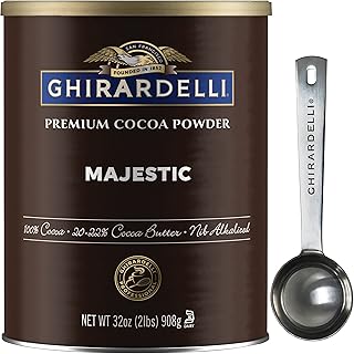 Ghirardelli Majestic Premium Cocoa Powder, 32 Ounce Can with Ghirardelli...