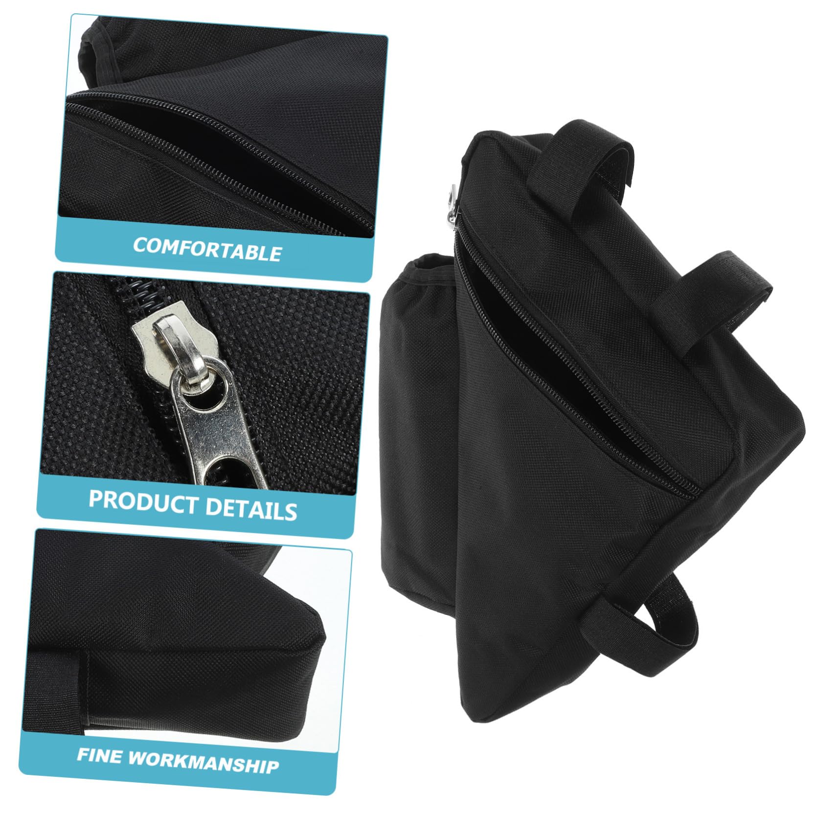 BESTonZON Bike Frame Bag Portable Accessories Capacity Pouch for Tools Keys Gadgets Easy Installation Bicycles Suitable for Mountain Bikes and Road Bikes