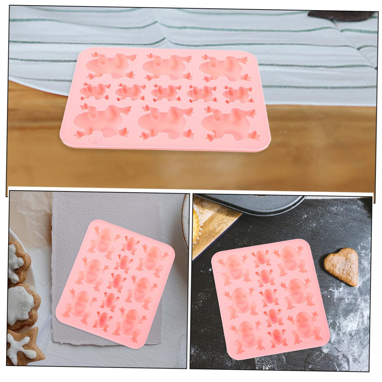 SEWACC 10pièces Moule Pour Et Chocolat Forme De Pour Pâtisserie Et Décoration De Gâteaux Facile à Nettoyer Utiliser