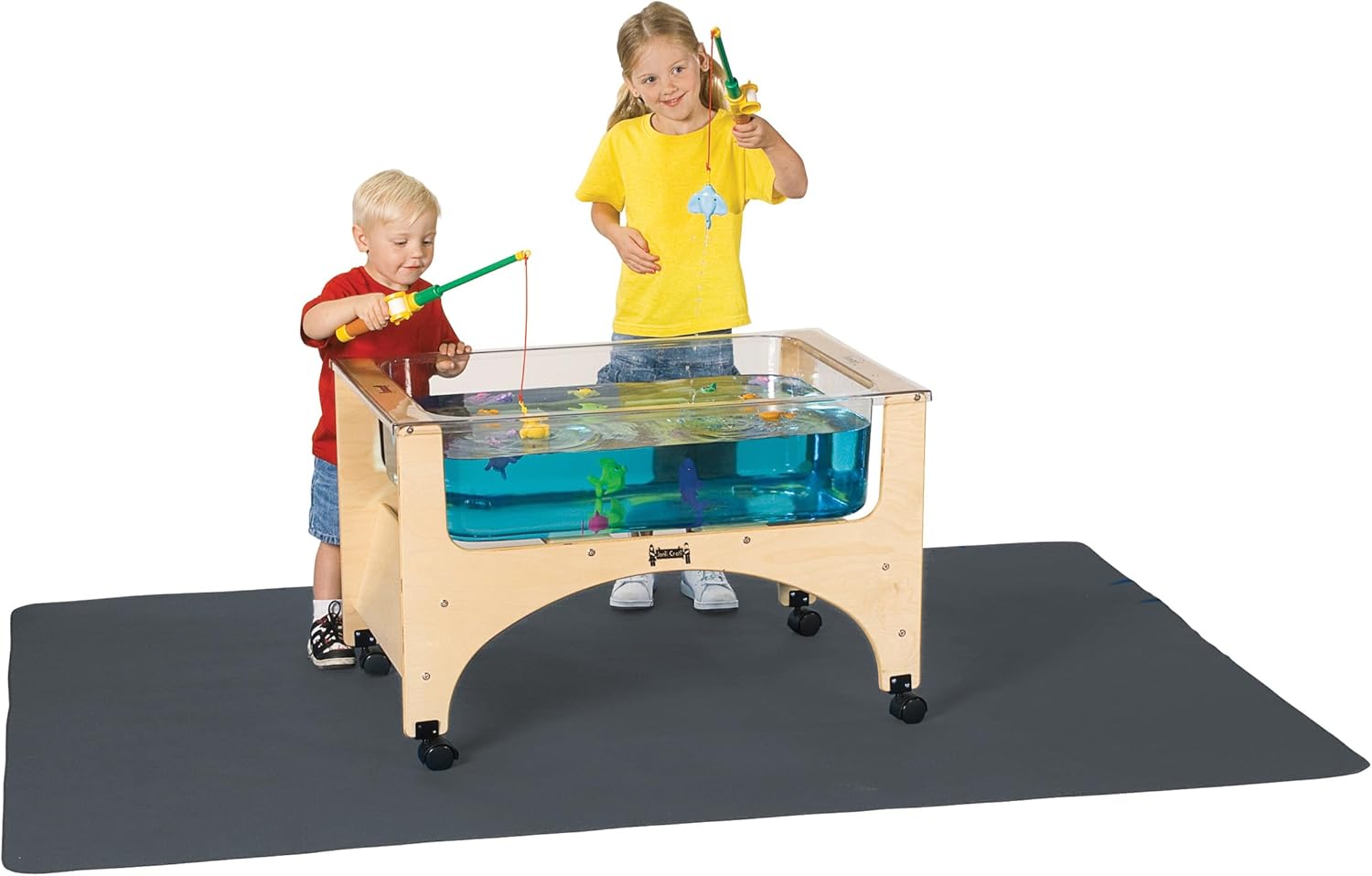 Jonti-Craft 8440JC Small Sensory Table Mat, Gray, 58" x 45"