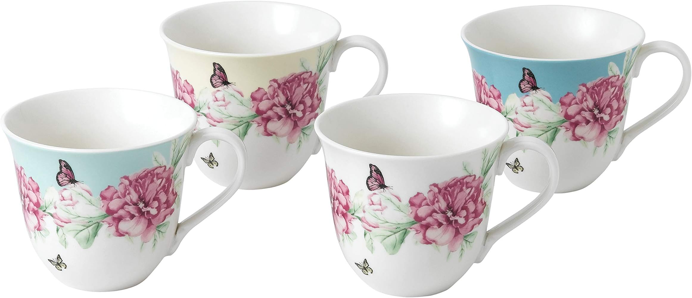 Miranda Kerr Everyday 40033975 350ml Mixed Set of 4, Multi, Porcelain, Mug Set 4