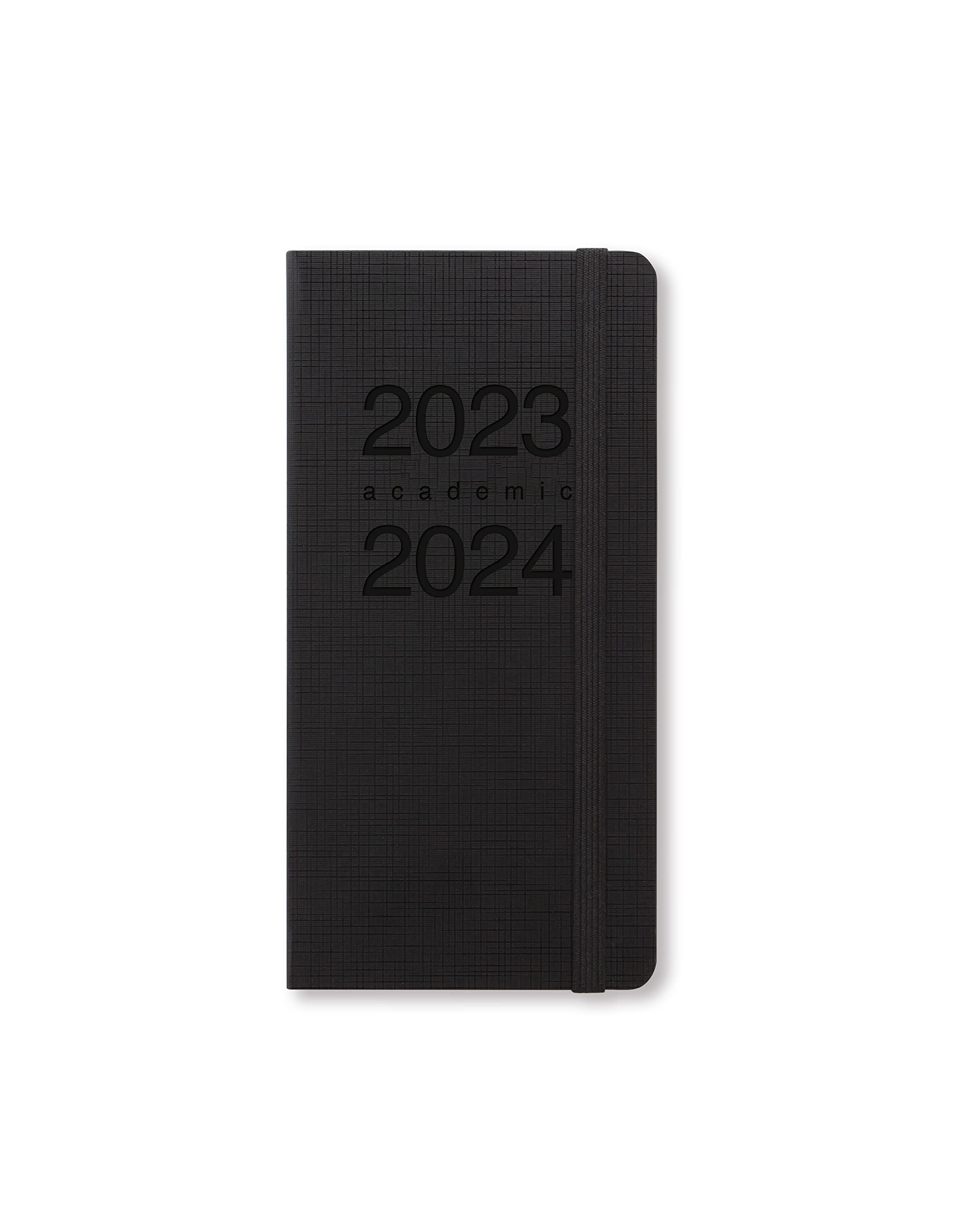 Letts Memo Slim academic 2023/2024 week to view diary - black