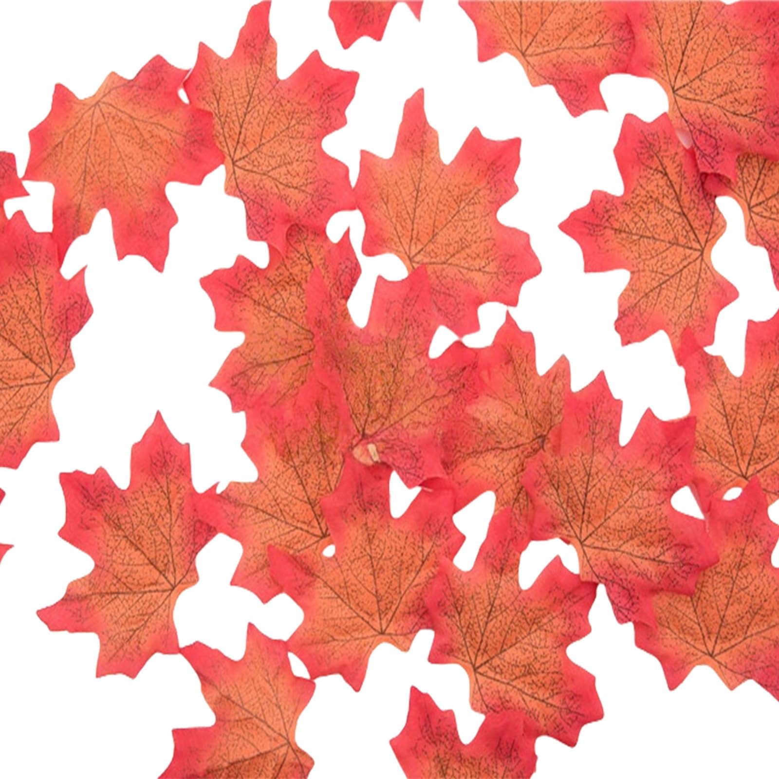 NEWFT 50Ps 8CM Realistic Maples In Assorted Color For Autumn Crafts And Party Decoration