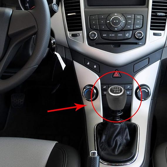 5 Speed Car Gear Stick Shift Knob for Cruze 2008-2012 (6 Speed) Chevrolet Orlando Gear Stick + 6 Gear Knob with Ring