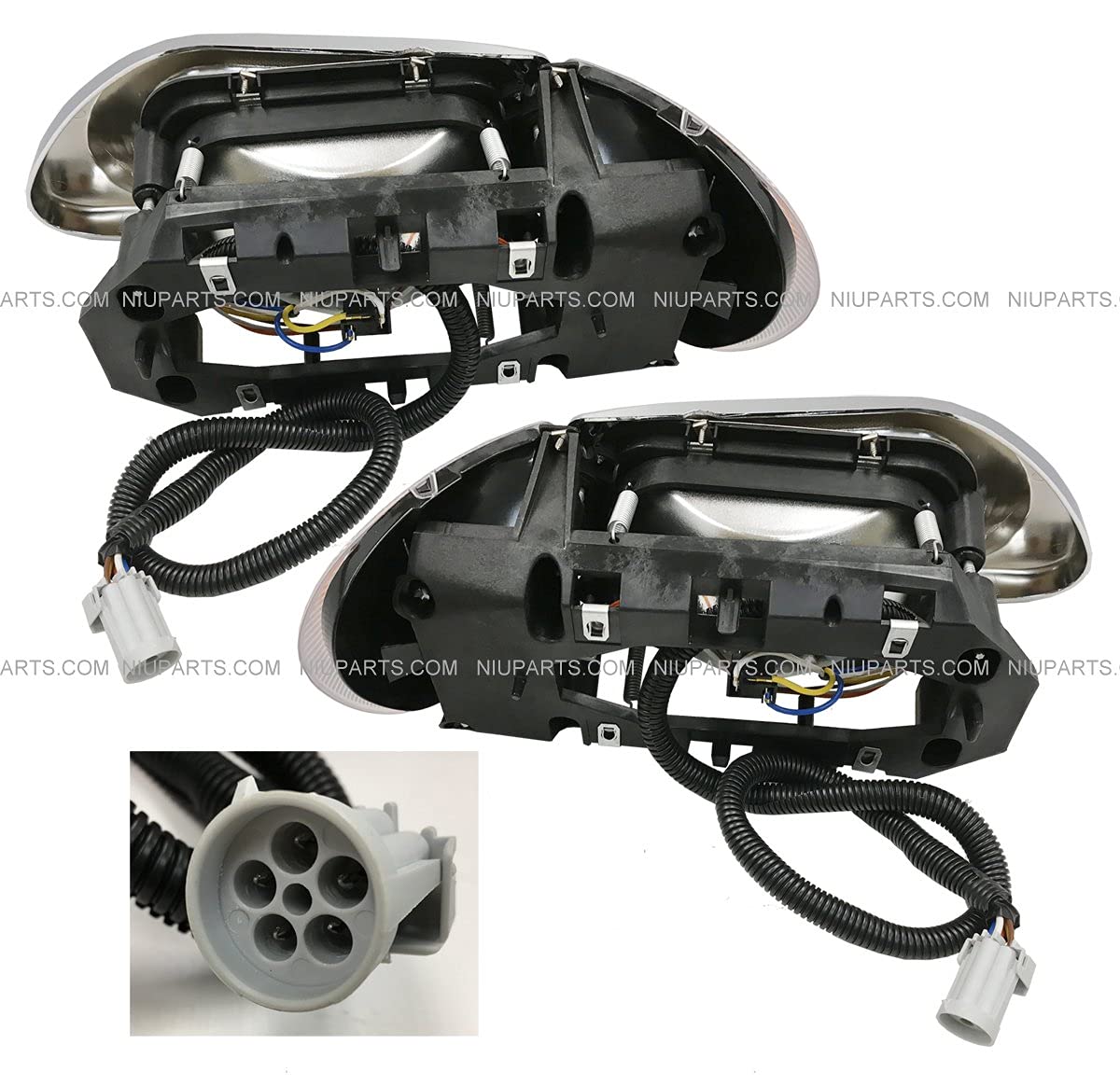 Amazon | NIUPARTS ヘッドライト ハロゲン電球付き ウォームホワイトと