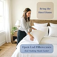 Vista 4 de Beckham Hotel Collection Juego de sábanas tamaño Twin 100% algodón, ropa de cama de satén de lujo 500TC, bolsillo profundo de 16", que absorbe