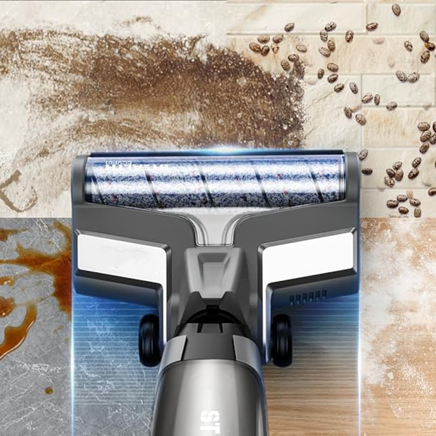 Roller Brush Filter Replacement for AlfaBot T30 T36, Atvel F16 PRO, Stealth ECVP01, SUNSMAI S11, Blaupunkt BP-DT02 BP-DT03 Vacuum, 2 Roller Brush 2 HEPA Filter 1 Cleaning Brush