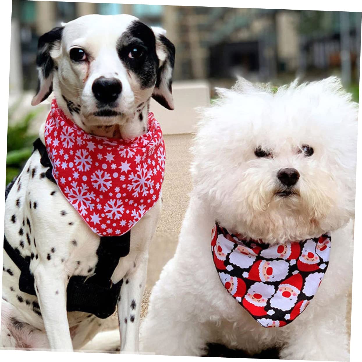 POPETPOP 10pezzi Bandana Triangolare Natalizia per Domestici Scarf per Design Festivi Accessorio per e Celebrazioni Natalizie
