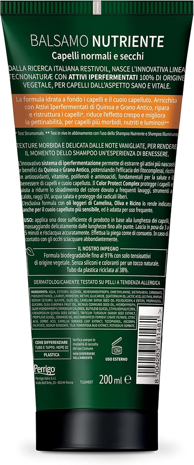 Restivoil Tecnonaturae Kit Purificante Shampoo 250 ml + Balsamo Nutriente 200 ml