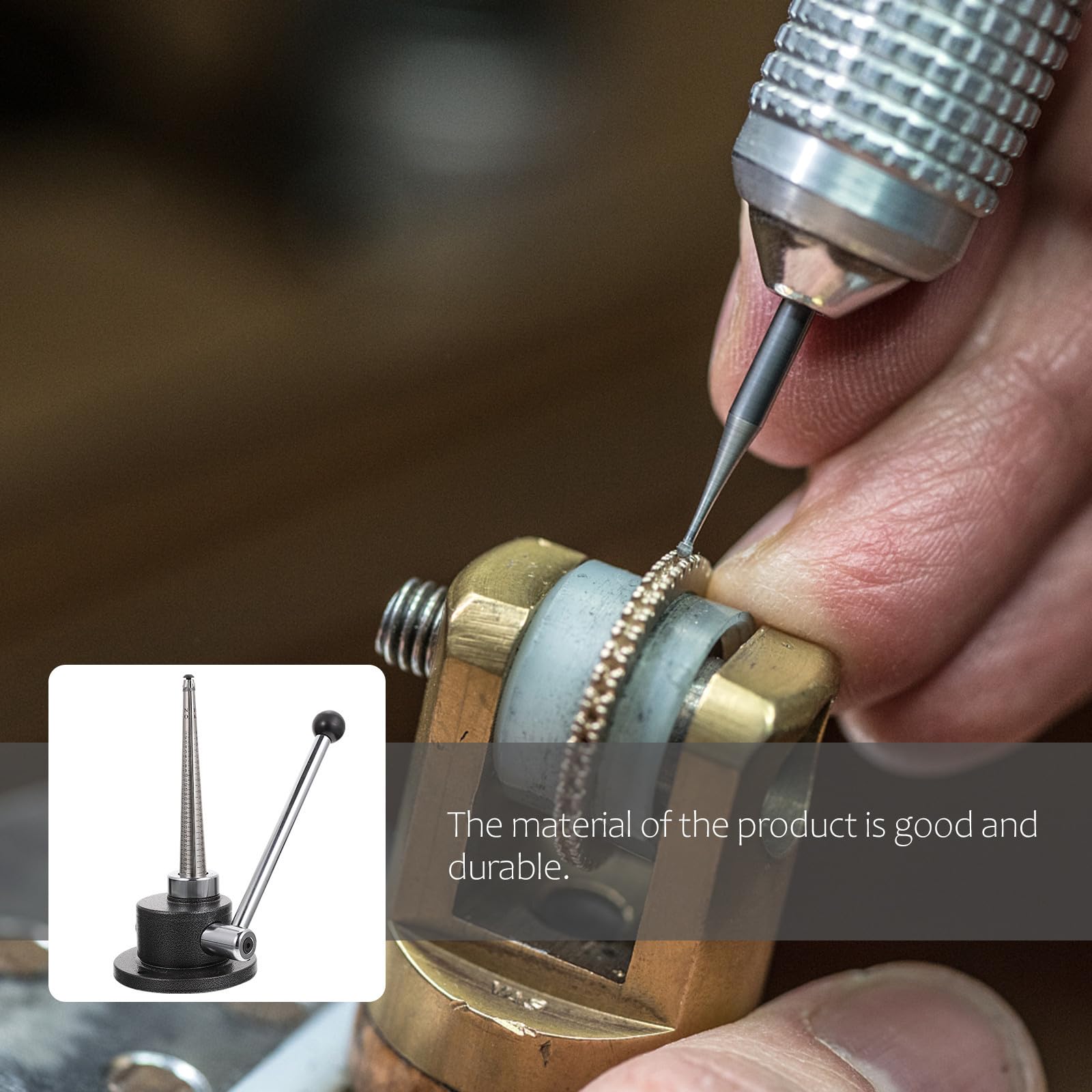 Mikikit Expansor Estilo Coreano de Anillo de Acero Cuatro Escalas de Medición, Herramienta Práctica para Ajustar y Ampliar el Tamaño del Anillo