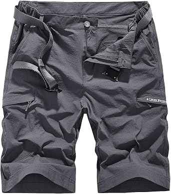 Quick Dry Hiking Shorts Mens Cargo Casual Stretchy Short 30-46 No Belt