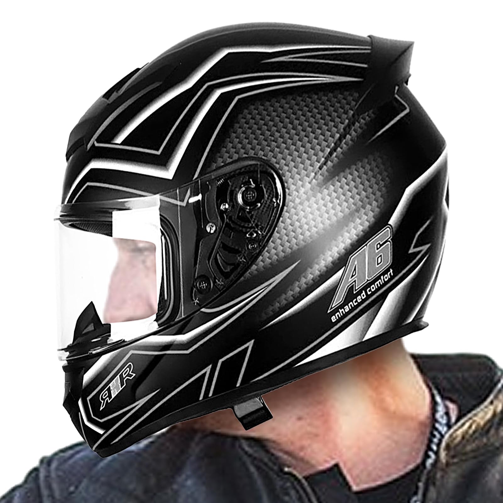 Casco integrale per scooter, caschi da moto, caschi integrali per adulti, caschi da equitazione, caschi integrali da moto con fodera interna estraibile, caschi protettivi per scooter Maciun