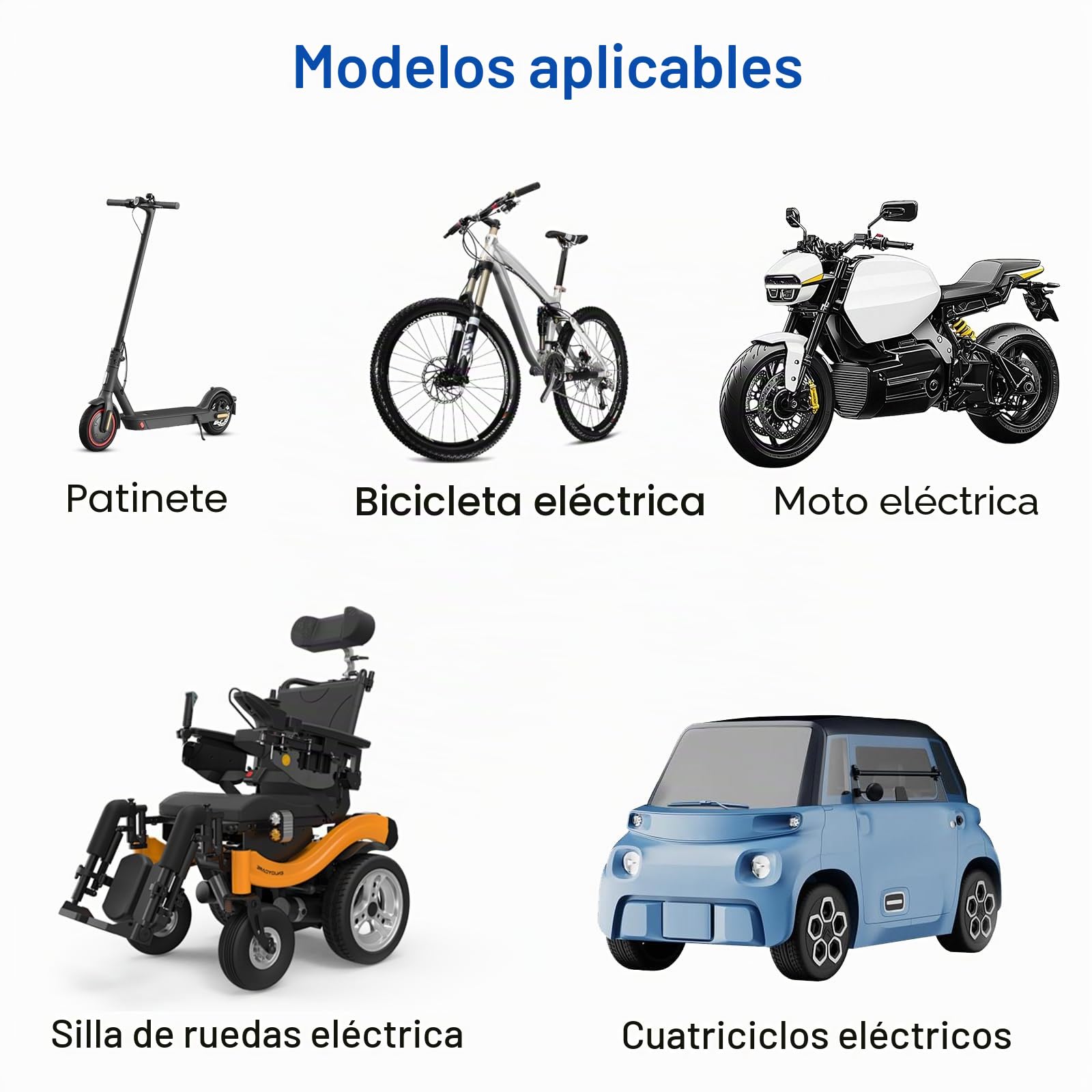 Adaptador Tipo 2 a Schuko, Cable de Descarga de Coche Eléctrico, Cable de Carga IEC 62196 a Enchufe Schuko, 16 A, 3,5 kW a Enchufe Schuko para Vehículo Eléctrico, E-Bike, E-Scooter