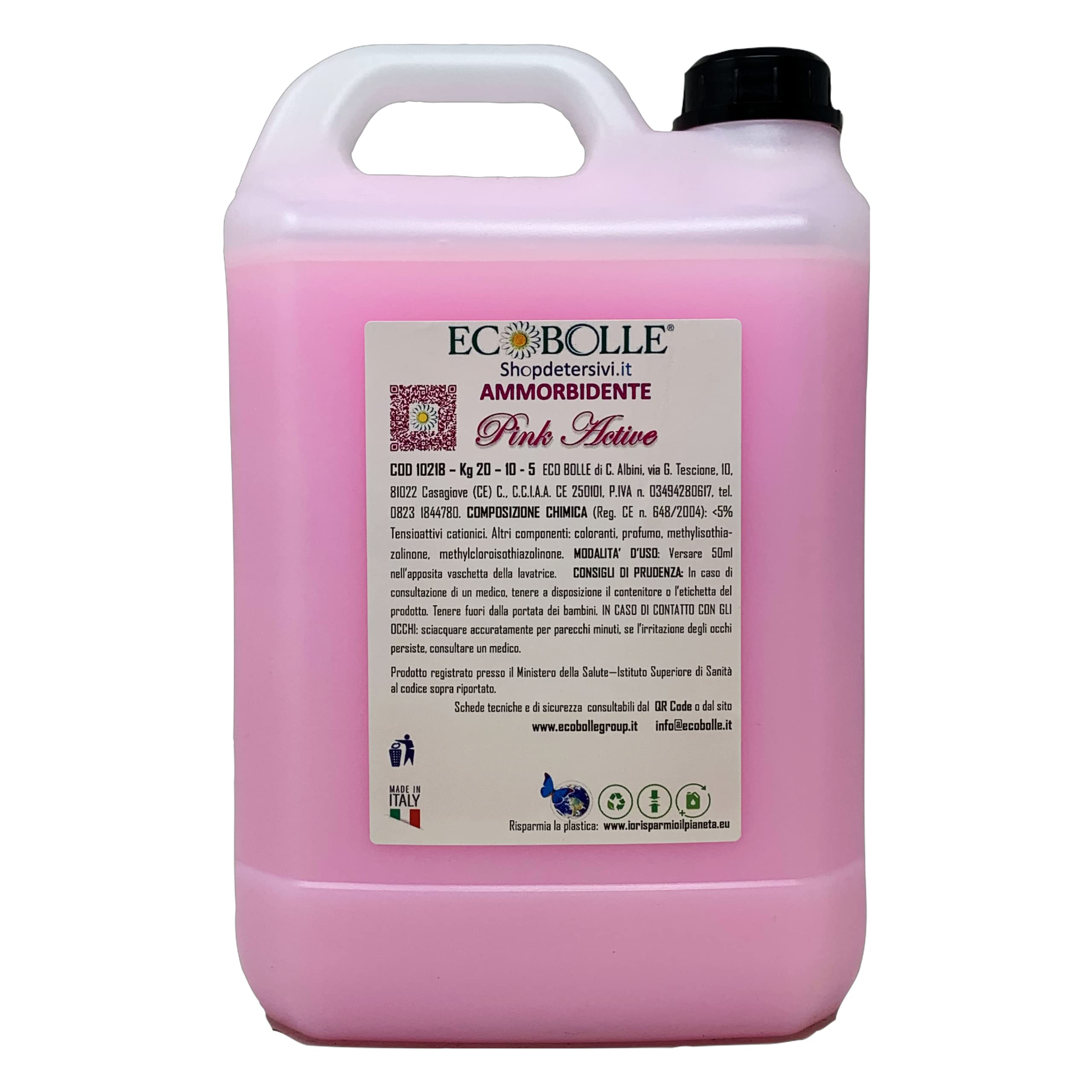 Ammorbidente Pink Active Concentrato e Super Profumato (20 kg)