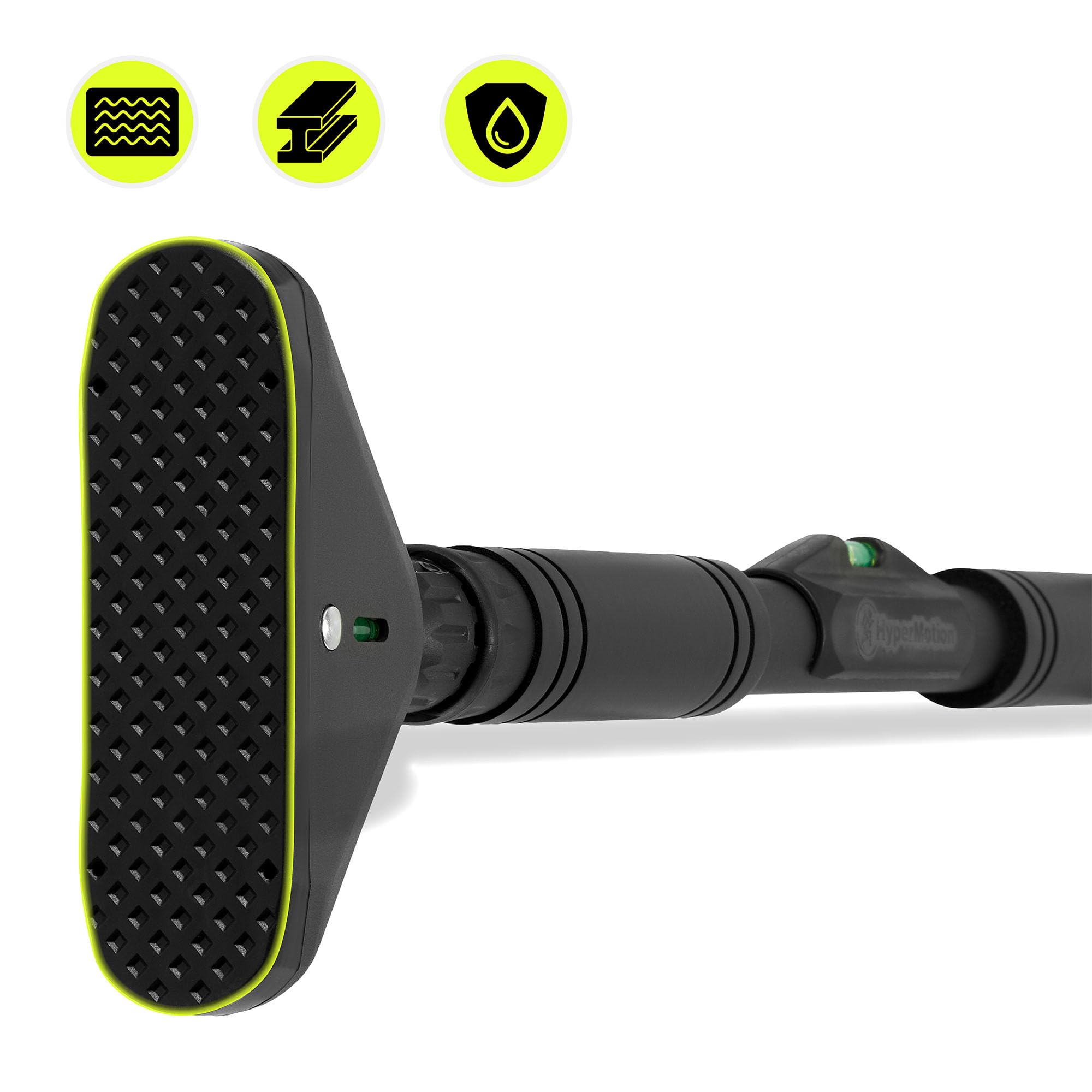 HyperMotion Asta di espansione, regolabile 70-100 cm, portata 200 kg, senza foratura, supporti in schiuma NBR, livella integrata, punte TPR, nero