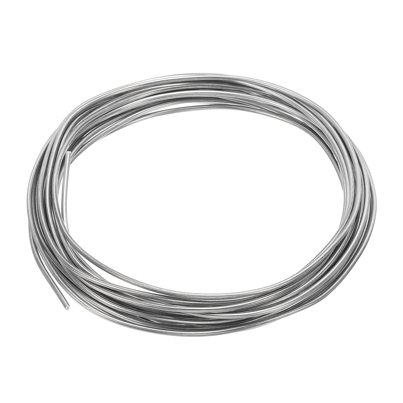 PATIKIL 99.99% High Purity Zinc Wire, 17 Gauge Pure Zinc Wire 1.5mm Soft Beading Lab Scientific Experiment Tool (16.4Ft/Roll)