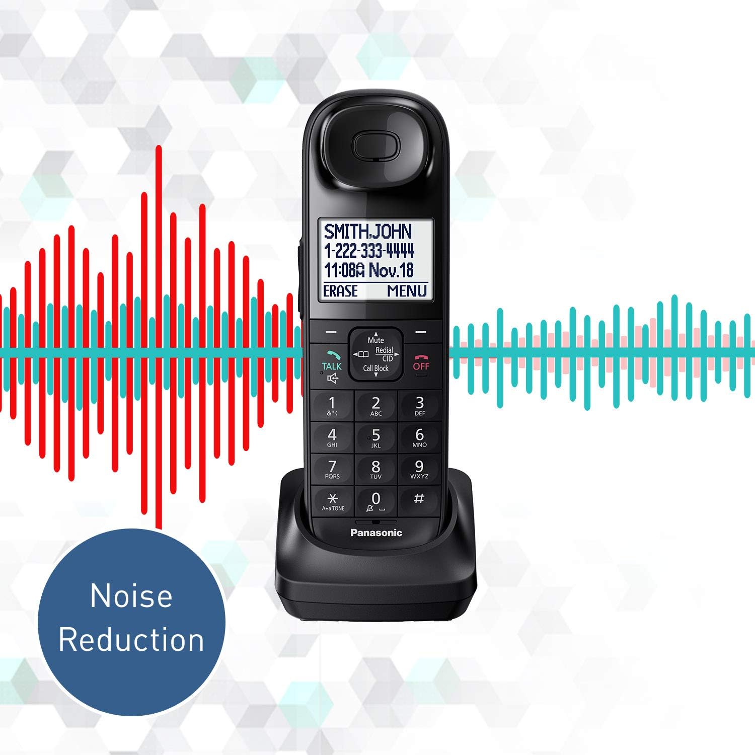 Blасk Frіdау - 40% оƒƒ Panasonic KX-TGL432B Dect_6.0 2-Handset Landline Telephone, Black