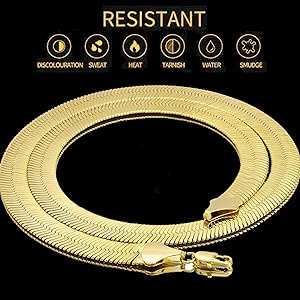 Amazon | L & L Nation メンズ 14K 金メッキ ヘリンボーン