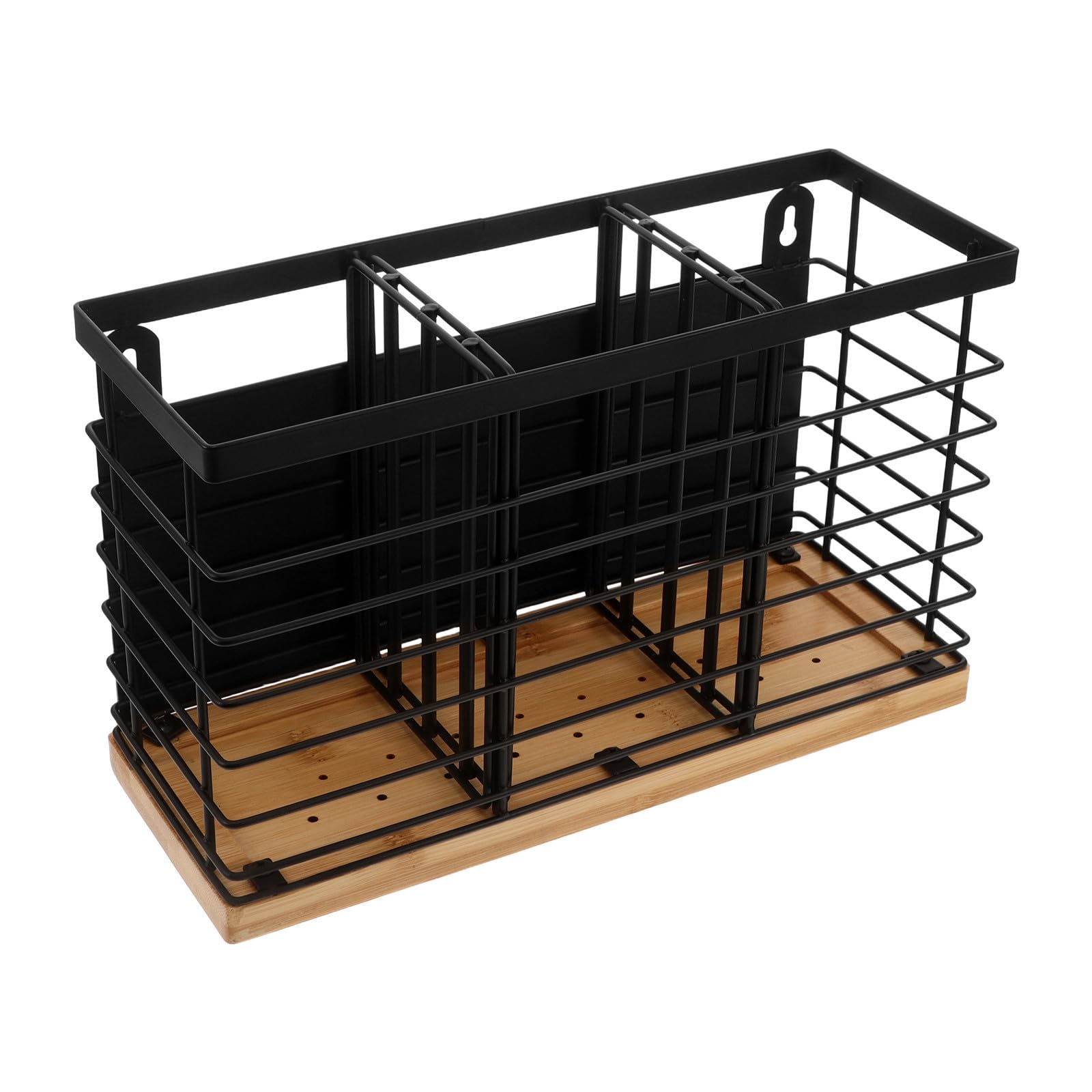 Toyvian Organisateur de Couverts Rustique de Ferme, Fer Magnétique Noir