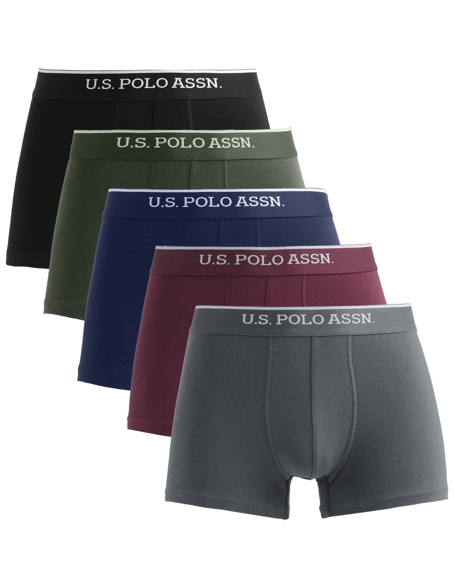 Mens ET004 Anti Microbial Cotton Stretch Essential Underwear Trunk -Pack of 5-image-40