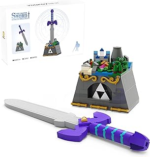 The Master Sword Building Kit, Micro Hyrule Building Blocks Set, Unique BOTW Decorations and Building Toys Gifts for Boys Kids Ages 6-12 Year Old (388 Pieces)