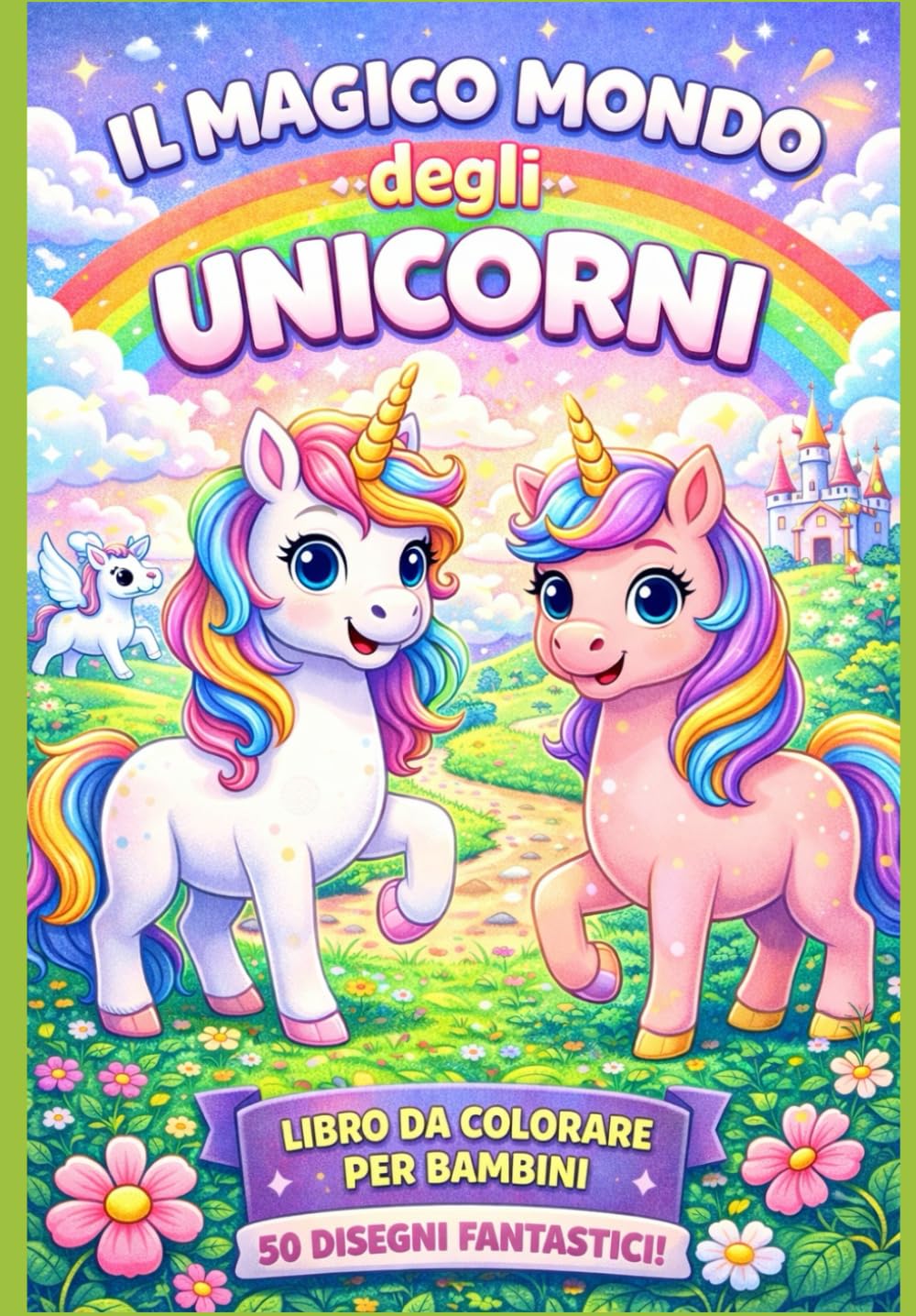 Il Magico Mondo degli Unicorni: Libro da colorare per bambini dai 4 agli 8 anni – 50 disegni magici, semplici e dettagliati – Regalo perfetto per piccoli amanti degli unicorni
