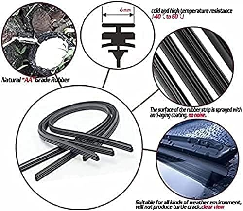Miniatura 2 de WouND Limpiaparabrisas trasero, 14 pulgadas para Mazda2 para Mazda 2 Demio DY DE 2003-2023 Piezas de repuesto de ventana de limpieza de parabrisas