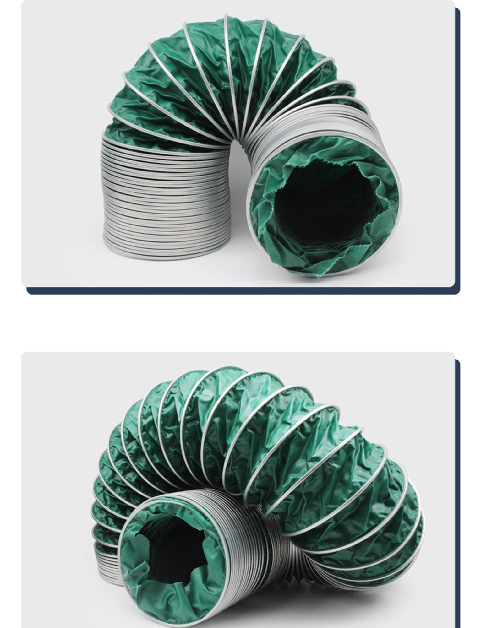 Condotto flessibile isolato resistente, ignifugo e resistente al calore, per spazi ristretti, HVAC, riscaldatore da garage, ventola di scarico