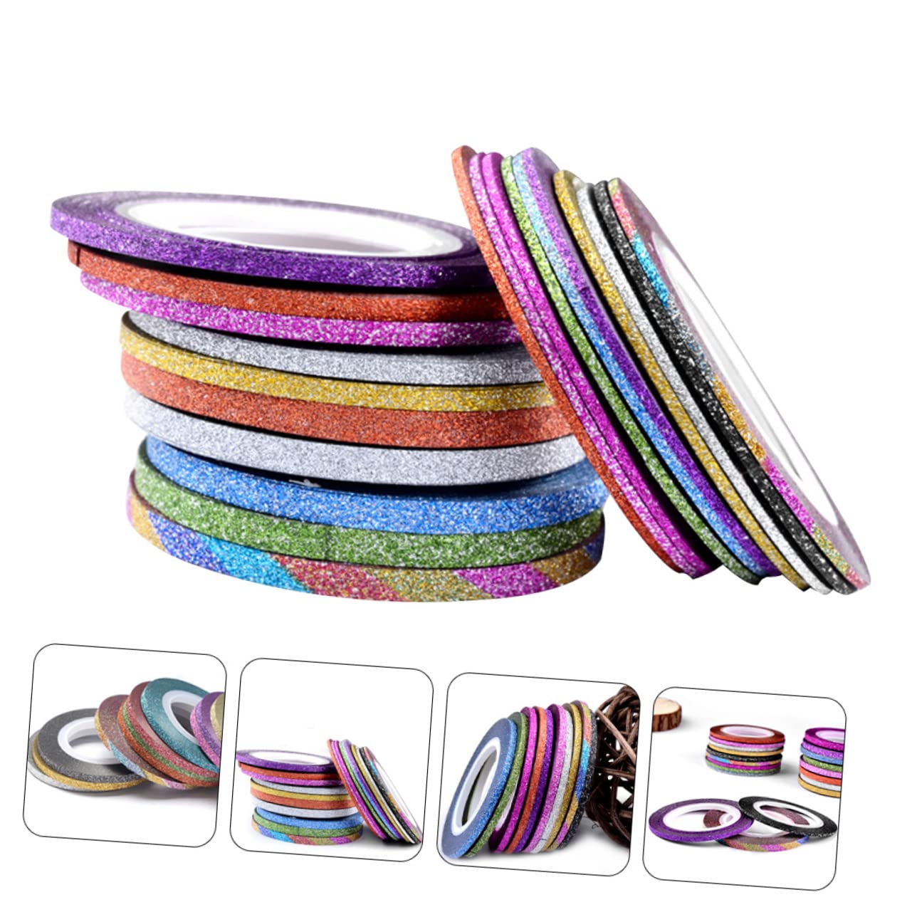 Healeved 150pezzi Adesivper Unghie Nail Art Autoadesivi Per Decorazioni Manicure Sicuri e Facili Usare