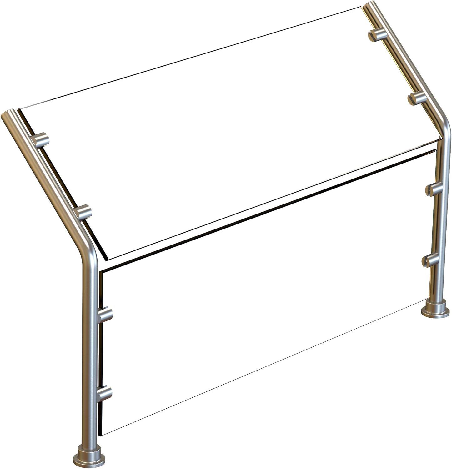 ADM Sneezeguard EP36 Stainless Steel Full Service