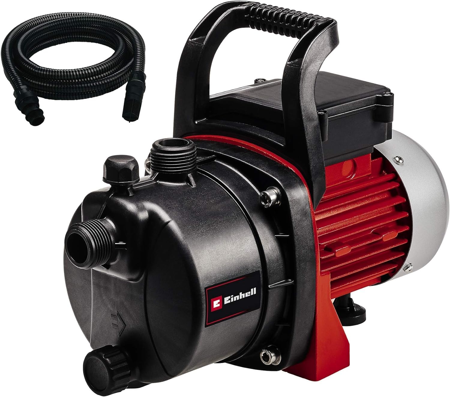 Einhell Bomba de agua de transvase eléctrica con cable - GT-E-WT-03 (240 V, 650 W, 50 Hz, 3800 Litros hora, cable de 1,4 m, altura de succión de 8 m, Max. altura - presión de entrega 36 m - 3.6 bar)