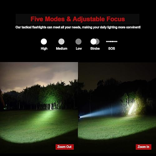 Miniatura 4 de LETMY Linternas negras, paquete de 2