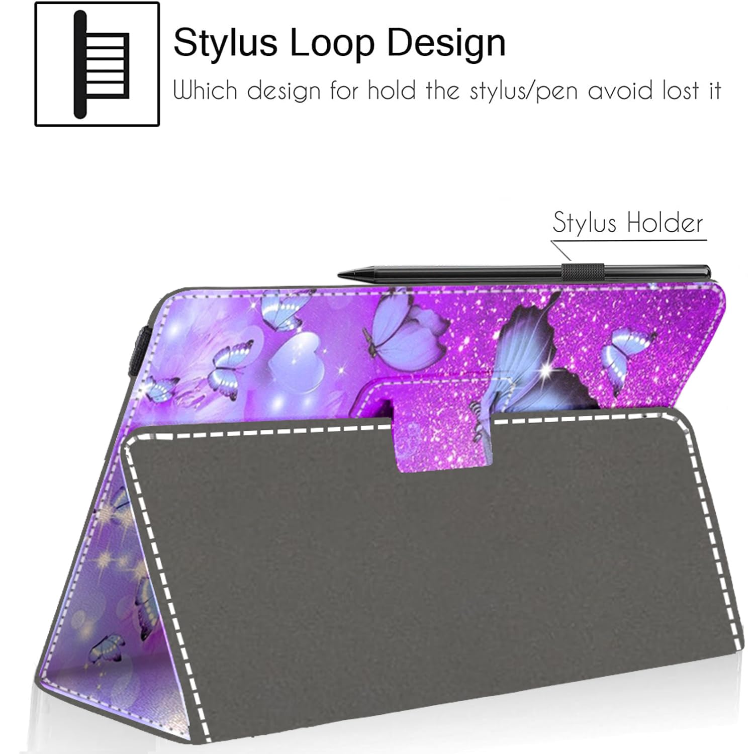 Funda universal para tablet Android de 11 y 11.5 pulgadas, funda plegable delgada con soporte para pantalla táctil de 10.5, 10.9, 11, 11.5 pulgadas y todas las fundas para tabletas con 4