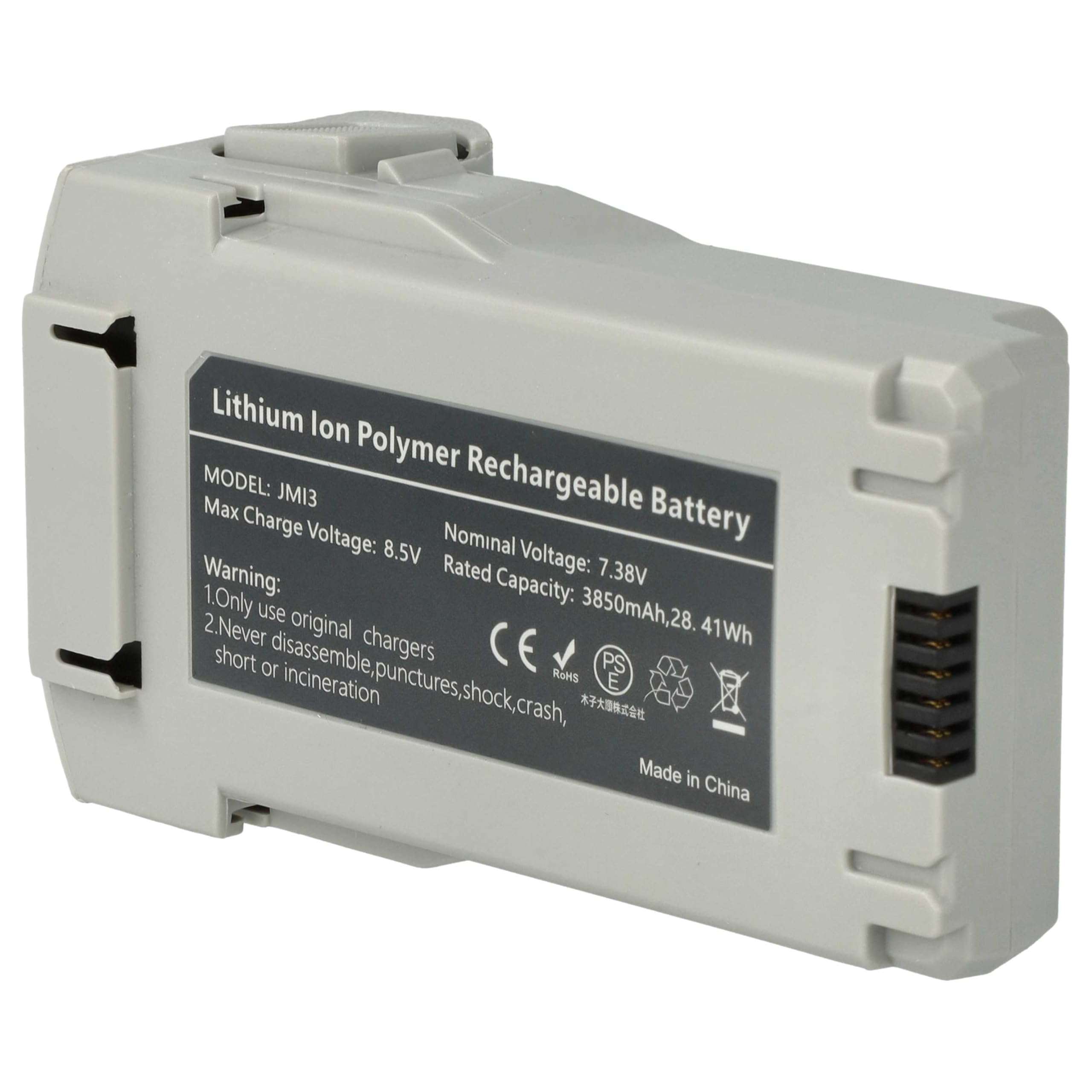 vhbw 2x batteria sostituisce DJI BWX140-2590-7.32, BWX162-2453-7.38 per drone quadricottero multicottero (3850mAh, 7,4V, Li-Poly)