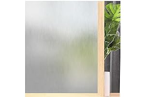 Coavas Window Film Frosted Glass Privacy Film, UV Blocking Heat Control